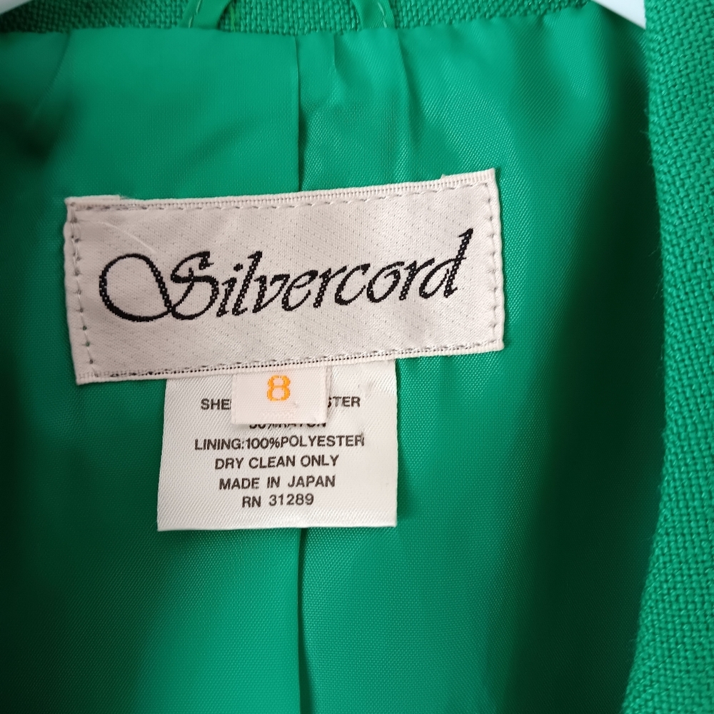 Silvercord Blazer Structured Jacket Button Front … - image 2